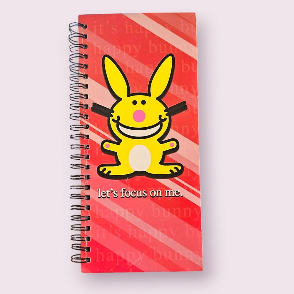 Y2K Happy Bunny notebook
